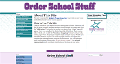 Desktop Screenshot of orderschoolstuff.com