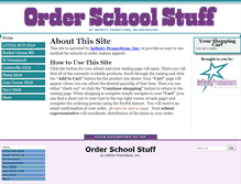 Tablet Screenshot of orderschoolstuff.com